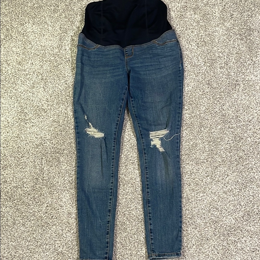 Women's Blue Maternity Jeans